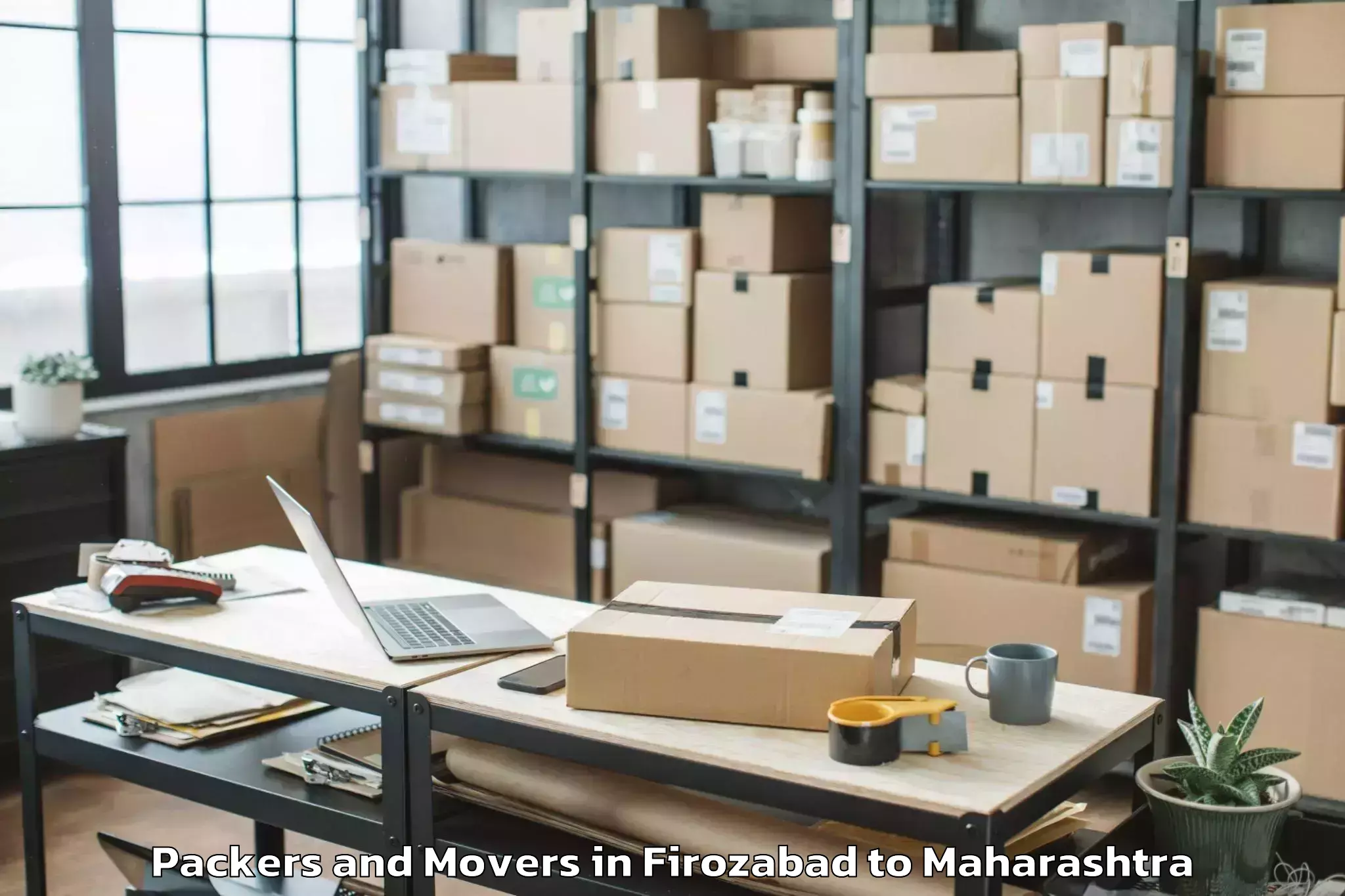 Book Firozabad to Pombhurna Packers And Movers Online